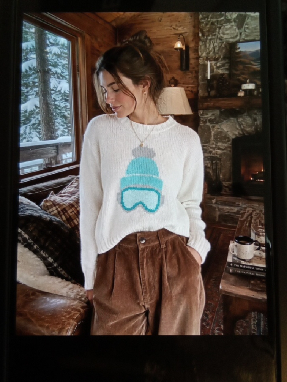 Wooden Ships Apress Ski Cozy Cabin Core Fuzzy Knit Sweater Outdoors Womens Xs